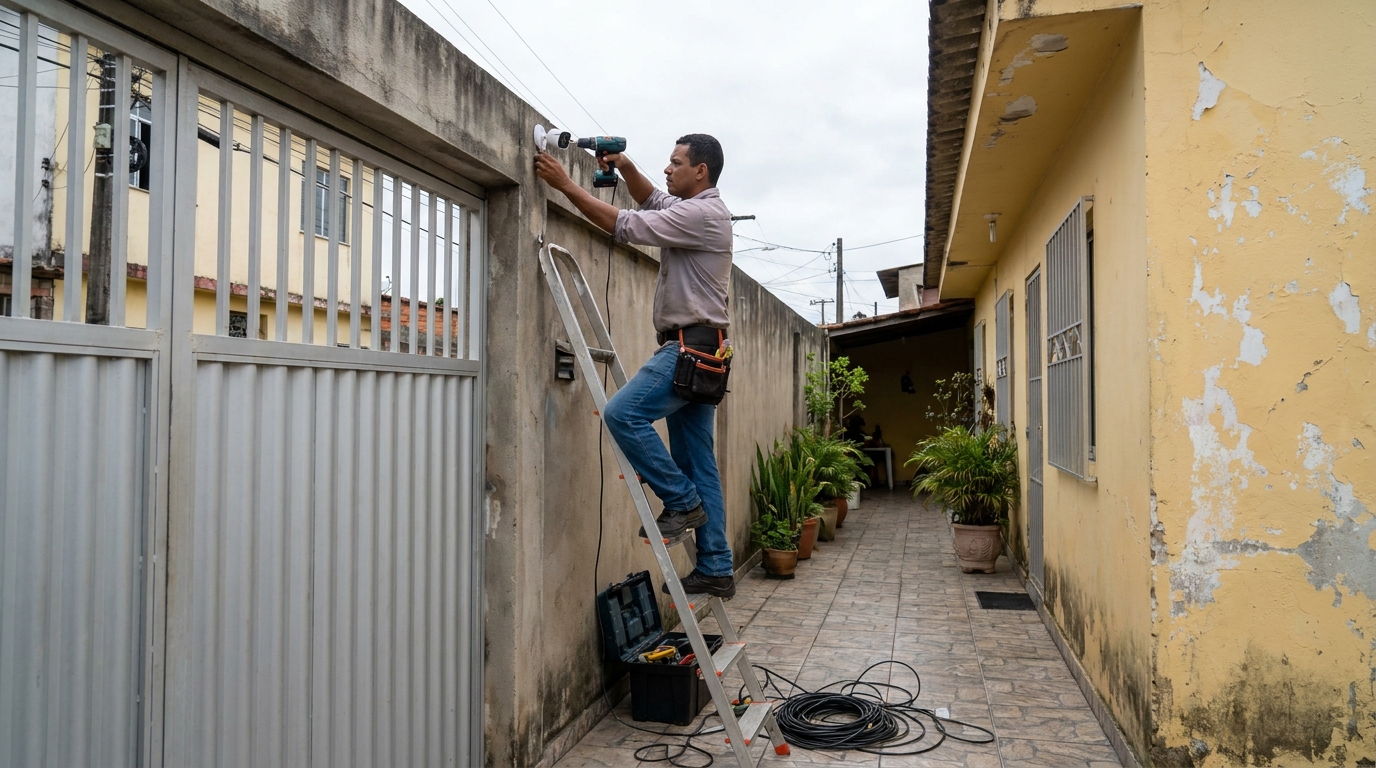 Passagem de cabeamento em Manaus‑AM
